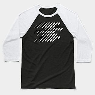 lines pattern Baseball T-Shirt